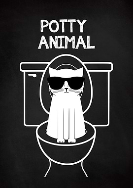 Funny Potty Animal Chalk