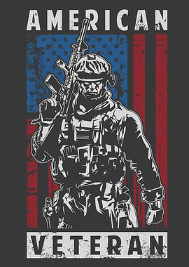 American Veteran Soldier