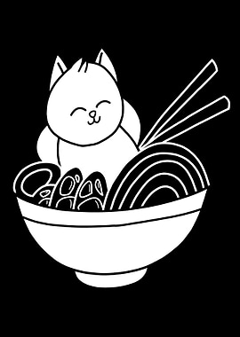 Kitty Cat Ramen Black
