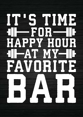 Happy Hour At Bar Barbell