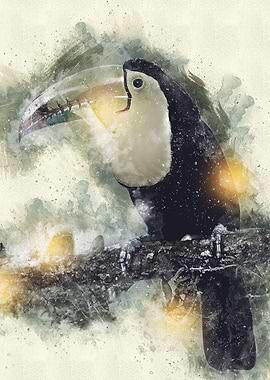 Watercolor Bird Painting