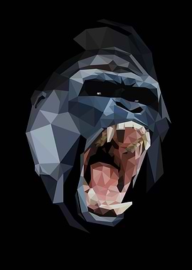 cool geometric gorilla