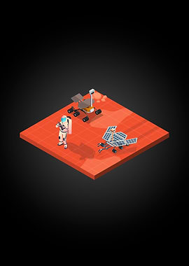 Isometric Space Mars