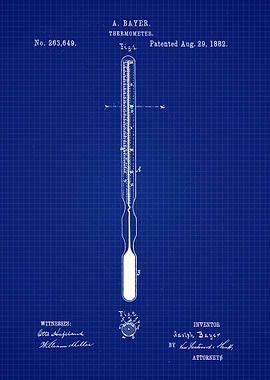 1882 Thermometer Patent
