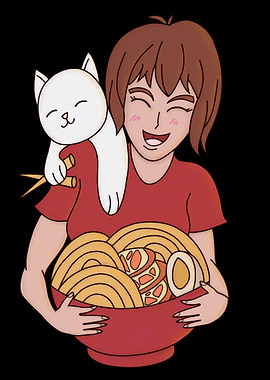 Cat Ramen Anime