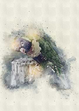 Watercolor Bird Painting