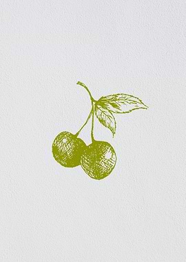 Minimalist Fruit Cherry
