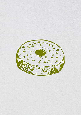 Minimalist Food Bagel