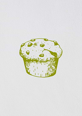 Minimalist Food Cupcake