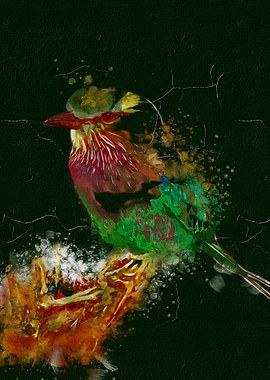 Watercolor Bird Painting