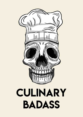 Culinary Badass Skull