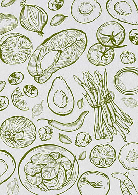 Minimalist Food Vegetables