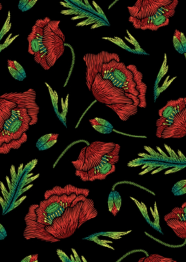 EmbroideredFlowersOnBlac06