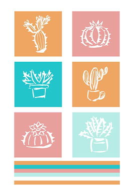 Cactus Cute Colorful