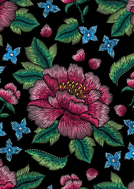 EmbroideredFlowersOnBlac26