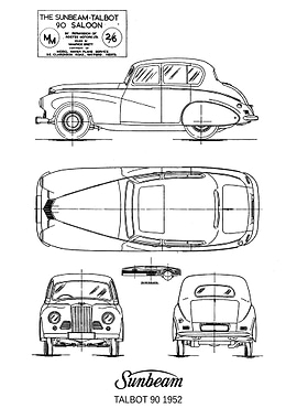 BNW SunbeamTalbot 90 1952