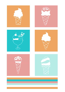 Ice Cream Cute Colorful