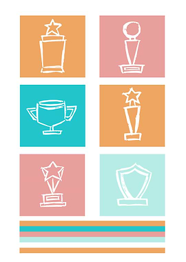 Trophy Cute Colorful 2