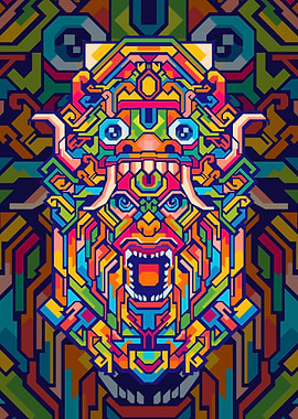 BARONG HEAD POP ART