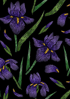 EmbroideredFlowersOnBlac10