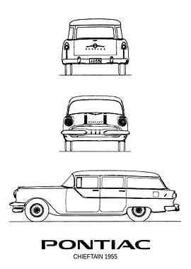 BNW Pontiac Chieftain 1955