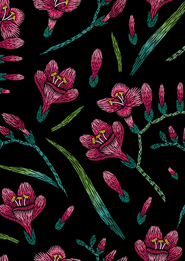 EmbroideredFlowersOnBlac07