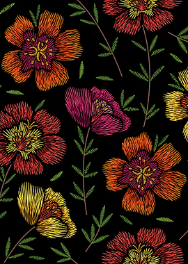 EmbroideredFlowersOnBlac19