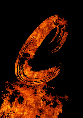 Burning on Fire Letter C
