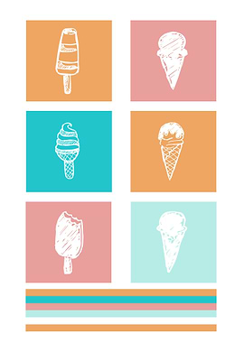 Ice Cream Cute Colorful