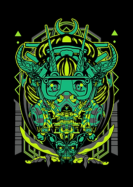 Green Robotic Geisha