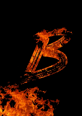 Burning on Fire Letter B
