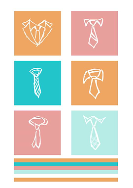 Business Tie Cute Colorful