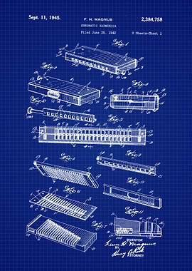 1945 Harmonica Patent