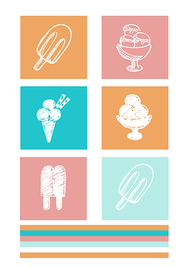 Ice Cream Cute Colorful 3