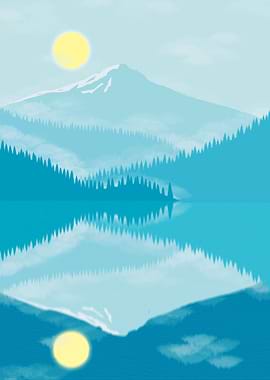 Blue Mountain and Lake