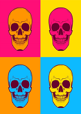 80s Skull Heads