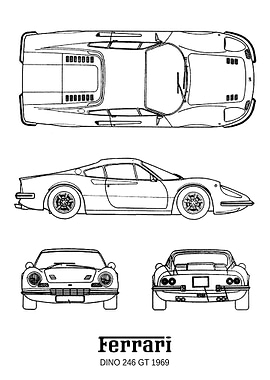 BNW Ferrari dino 246gt 196