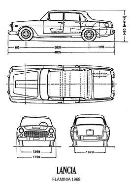 BNW Lancia Flaminia 1968