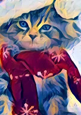 Christmas Kitten