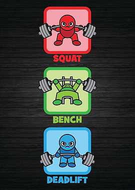 Squat Bench Press Deadlift