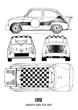 BNW Fiat Abarth 1000 TCR 1