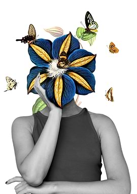 Butterfly and Flower Girl