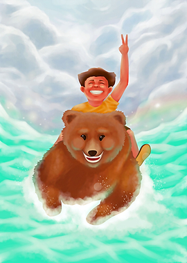 boy with bear