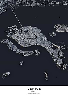 Venice 3D City Map