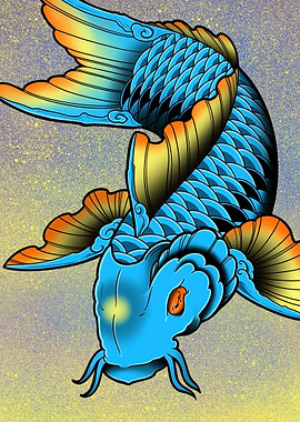 Blue Koi