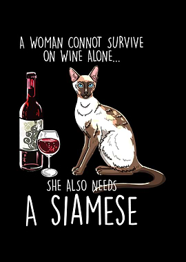 Woman Needs A Siamese