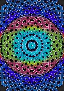 Rainbow Celtic Kaleidoscop