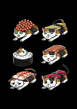 Cat Sushi Calico