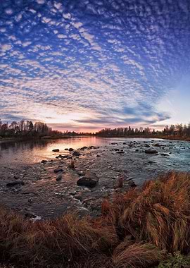 Sunset By The River Bend