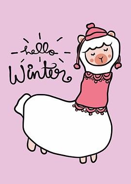 Llama female winter